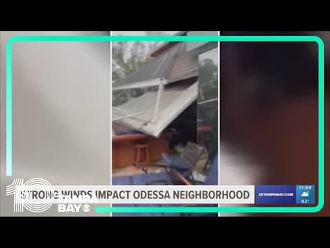 Strong winds from storms impact Odessa neighborhood