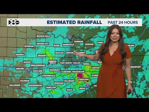 Heavy rain falls across North Texas. Here's how much rain we've seen this month