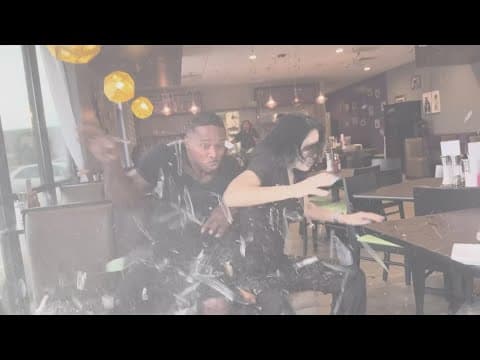 Influencers’ shocking brush with death caught on camera in Houston restaurant