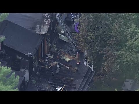 Crews in Montgomery Co. access house destroyed in fire