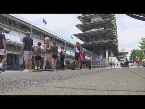 NASCAR fans try to beat the heat during Brickyard 400 practice