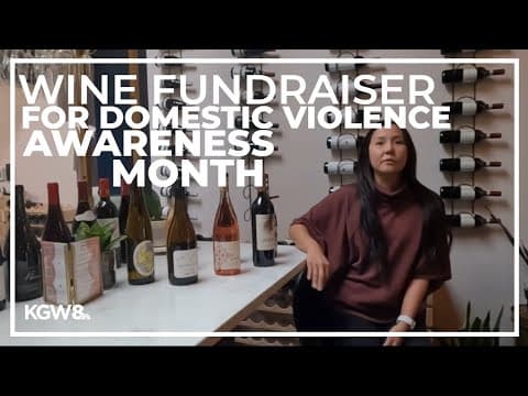 Wine fundraiser for domestic violence awareness month in Portland