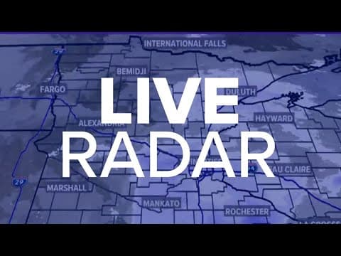 RADAR: Freezing drizzle and snow showers around eastern MN