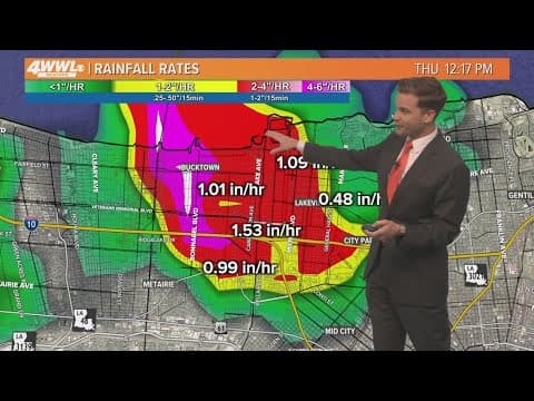 New Orleans Weather: Flash flood warning issued for New Orleans area until 1:45 PM