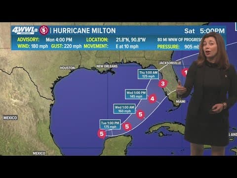 Monday 5PM First Weather: Tracking Hurricane Milton