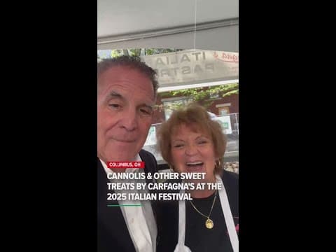 Columbus Italian Fest cannolis & other pastries