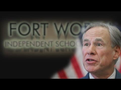 Texas Gov. Greg Abbott talks possible Fort Worth ISD state takeover