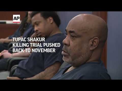 Ex-gang leader's murder trial in Tupac Shakur killing pushed back to November