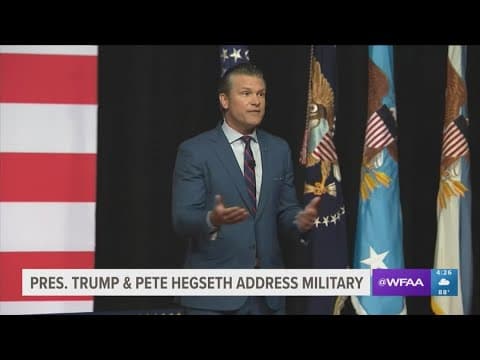 Hegseth announces new standards in speech to top generals, admirals