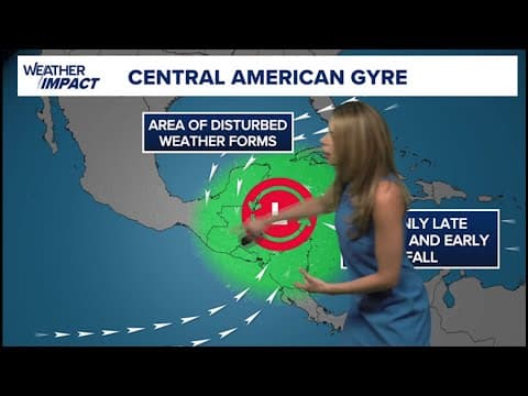 Tropical update: Meteorologist Kim Castro with an update on the area in teh