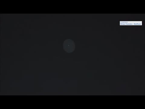 International Space Station flies over Houston