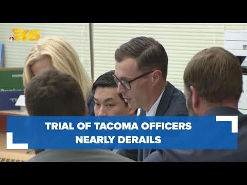 Trial of three Tacoma officers nearly derails at the final witness