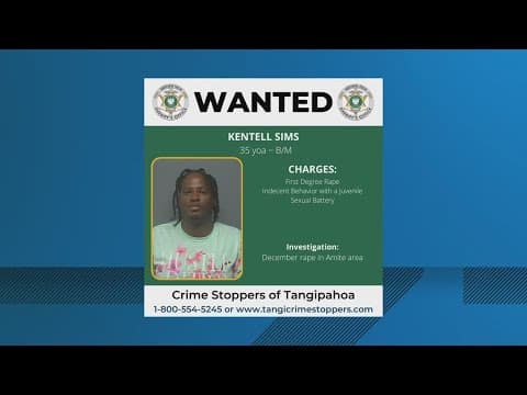 Deputies looking for rape suspect in Tangipahoa Parish