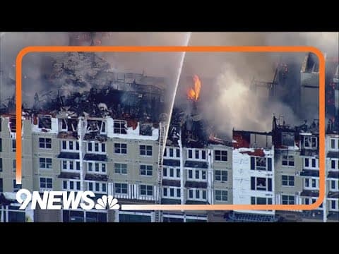 Crews battle 5th-alarm fire at Aurora building