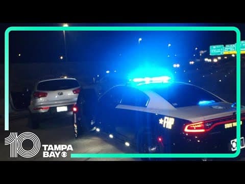 Dashcam: FHP trooper stops wrong-way driver on I-275 in Tampa