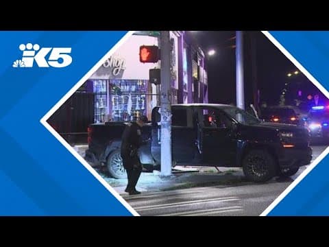 Driver smashes truck into Seattle smoke shop
