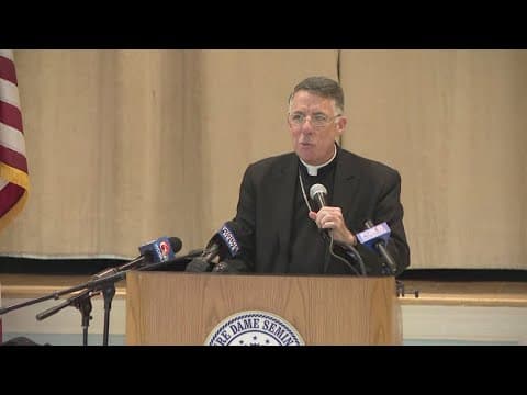 James Checchio introduces himself at Notre Dame Seminary