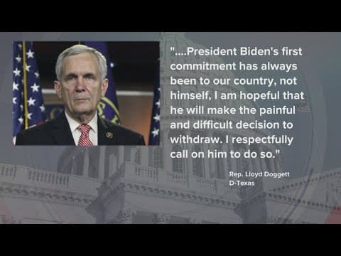 Texas Democratic Congressman calls on President Joe Biden to drop out of presidential race