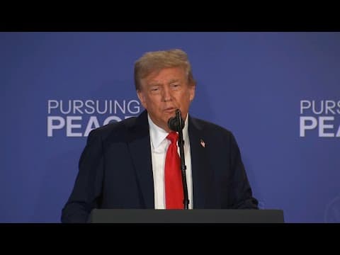 President Trump said progress made in President Putin meeting, but "no deal until there's a deal"