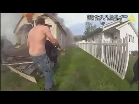 Home explodes, sending first responders running for cover