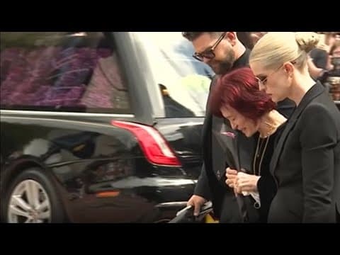 Ozzy Osbourne's family brought to tears by tributes at funeral procession