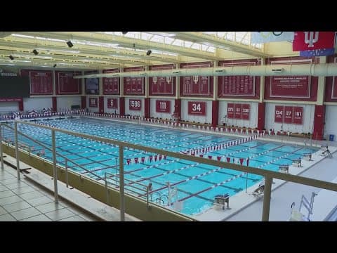 IU athletics celebrating swim and dive athletes going to Paris Olympics