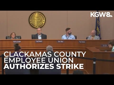 Unionized Clackamas County employees vote to authorize first strike