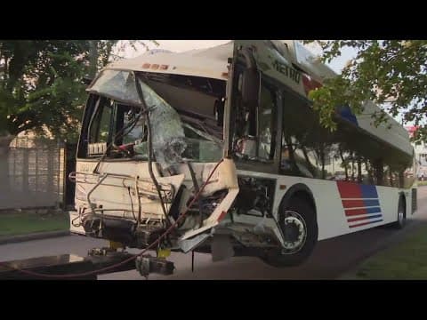 METRO bus driver crashes into business after medical episode