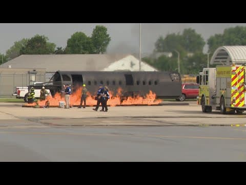 Indianapolis airport emergency crews and mutual aid partners put emergency response plan to the test