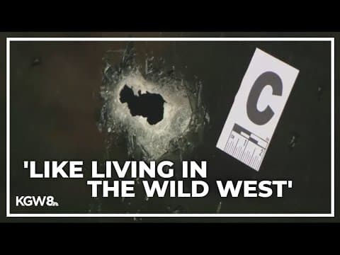 At least 50 shots fired, 3 homes struck in North Portland shooting