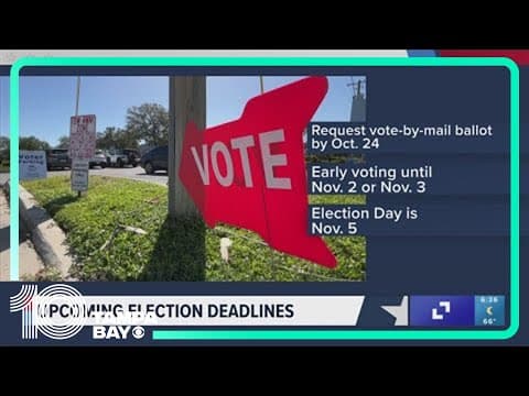Here are some important dates for Florida voters to be aware of ahead of the General Election