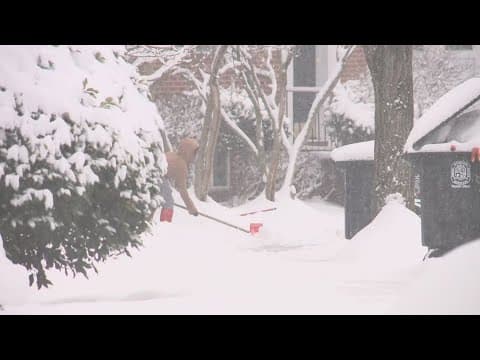 Maryland neighbors enjoy snowy conditions Friday
