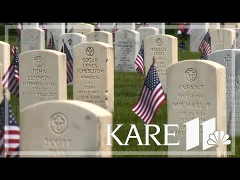 Hundreds gather to reflect at Fort Snelling National Cemetery for Memorial Day