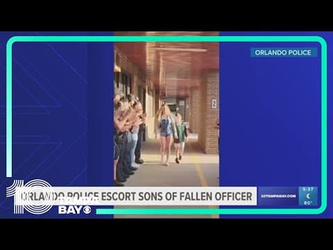Orlando police officer walked fallen officer's kids to first day of school every year
