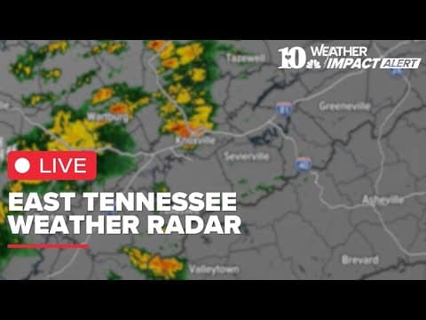 Live Weather Radar || Tracking scattered showers and storms in East TN