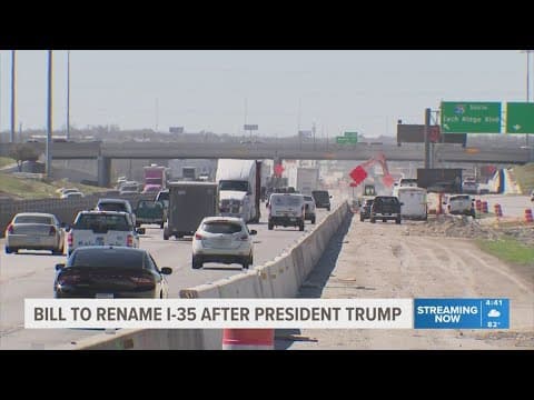 Bill filed to rename I-35 after President Donald Trump