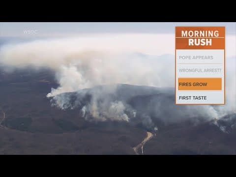 North Carolinians displaced by large wildfires near Asheville