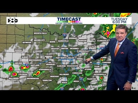 DFW Weather: Scattered rain expected across North Texas Tuesday