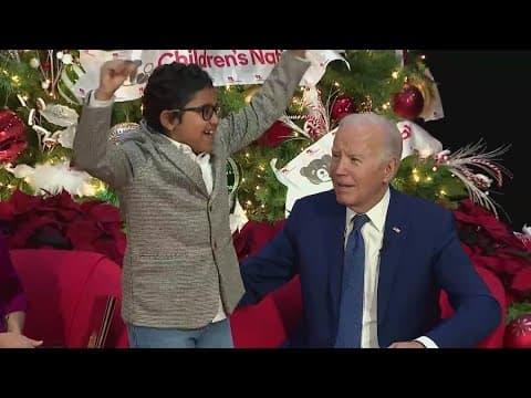 President Biden and "The Mayor" of the Children's National Hospital had a quick catch up