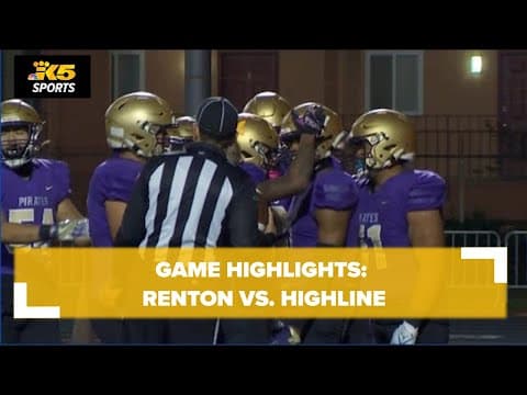 HS FOOTBALL:  RENTON VS. HIGHLINE