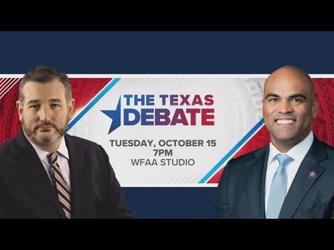 Ted Cruz, Colin Allred ramp up campaign trail efforts as Senate debate, start of early voting near