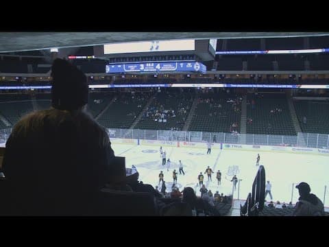 Braving the storm to make it to the girls high school hockey tournament