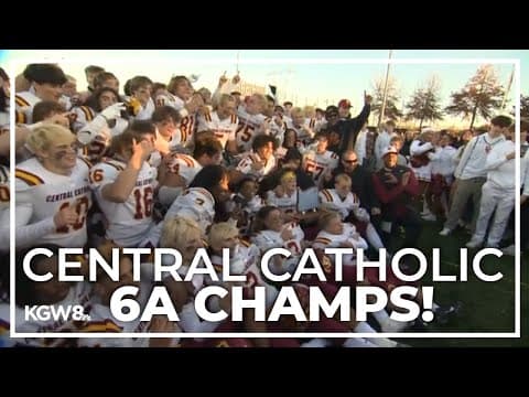 Central Catholic tops Tualatin for 6A State Title | Friday Night Football