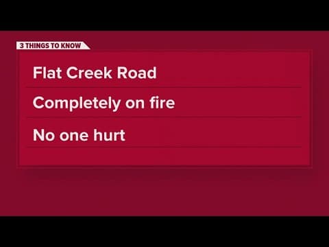 Large structure fire in Sevier County off Flat Creek Road