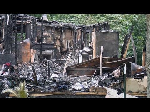 2 people found dead inside burning mobile home in Montgomery County