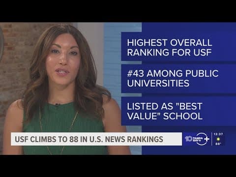 USF reaches highest-ever position in U.S. News ranking of best colleges