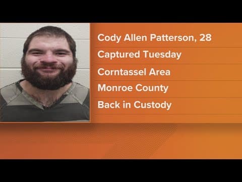 Monroe County man who escaped from jail back in custody