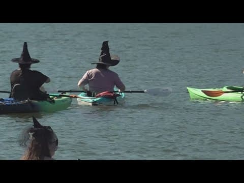 Witches, warlocks, magical creatures take over the Tennessee River for some paddling fun