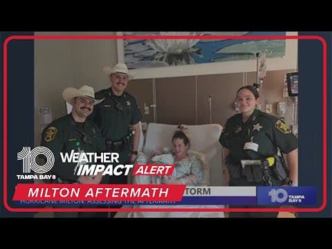 Baby born during Hurricane Milton