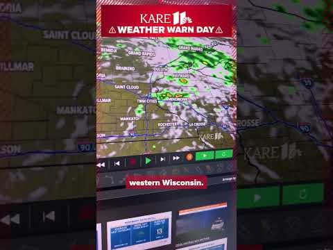 #KARE11 #WeatherWarnDay update: Severe threat shifts east this afternoon #shorts